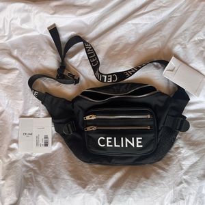 LARGE ZIPPED BELT BAG TREKKING IN NYLON WITH CELINE PRINT